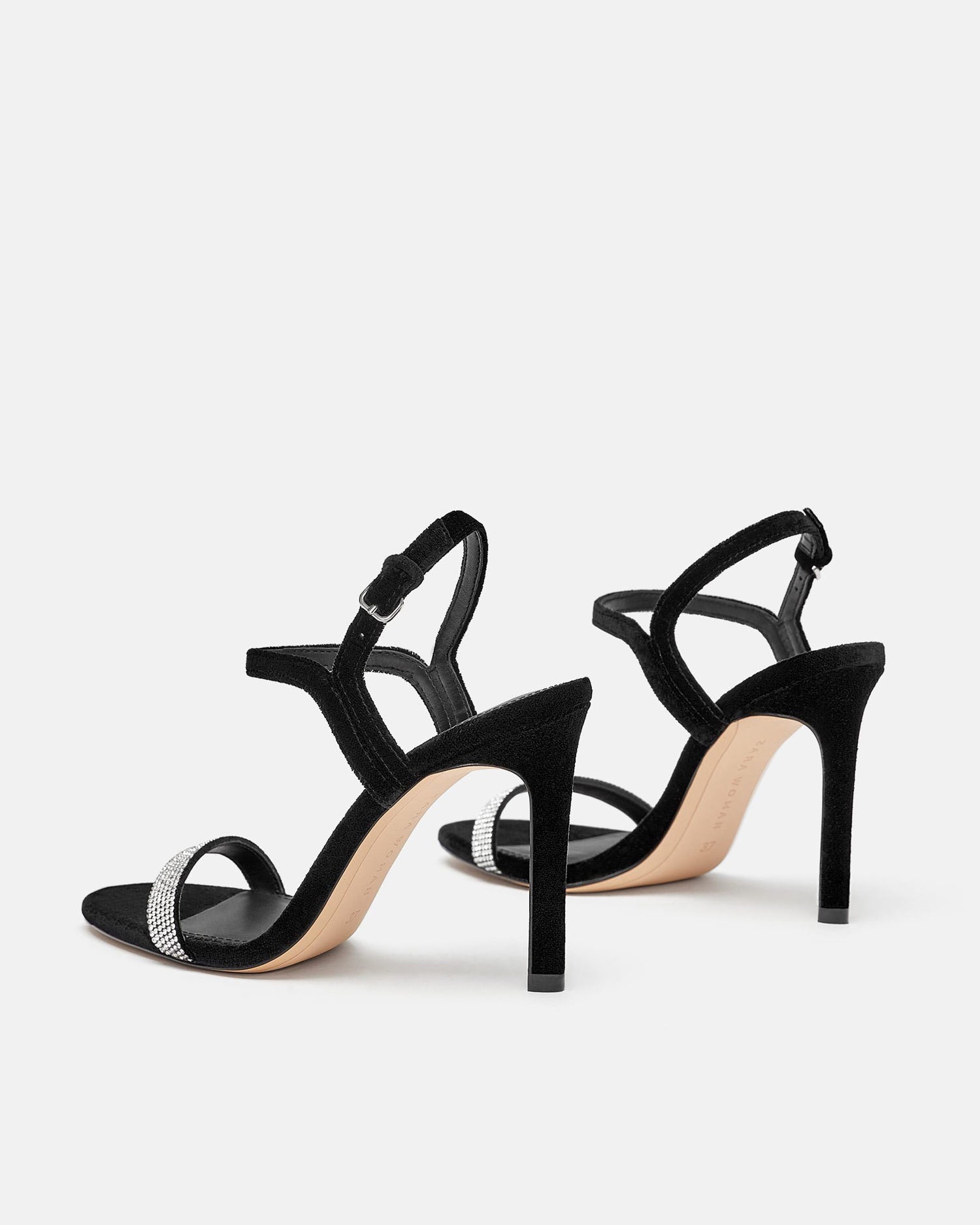 Bejewelled Velvet Sandals